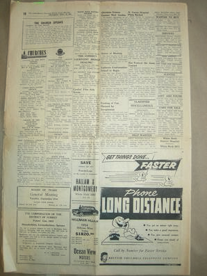 The Semiahmoo Sun and White Rock Weekly, September 16, 1954 (Page 10)
