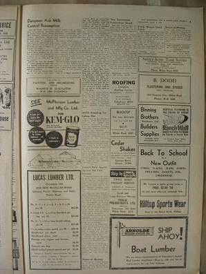 The Semiahmoo Sun and White Rock Weekly, September 02, 1954 (Page 9)