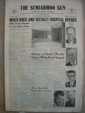 The Semiahmoo Sun and White Rock Weekly, August 26, 1954 (Page 1)