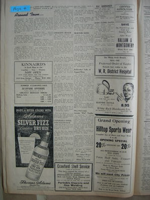 The Semiahmoo Sun and White Rock Weekly, August 19, 1954 (Page 4)
