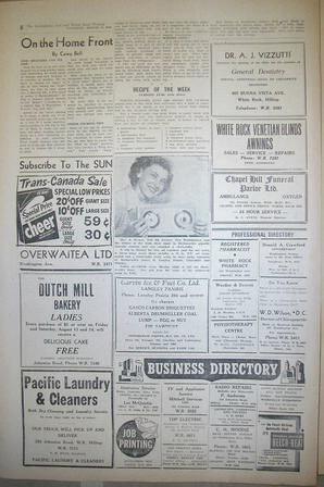 The Semiahmoo Sun and White Rock Weekly, August 12, 1954 (Page 6)