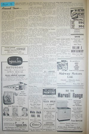 The Semiahmoo Sun and White Rock Weekly, August 12, 1954 (Page 4)