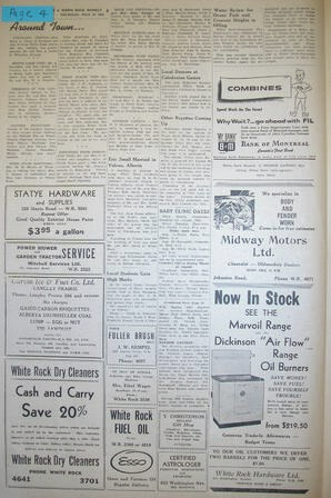 The Semiahmoo Sun and White Rock Weekly, July 29, 1954 (Page 4)
