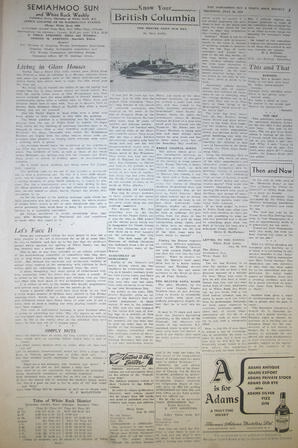 The Semiahmoo Sun and White Rock Weekly, July 29, 1954 (Page 3)