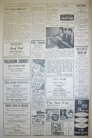 The Semiahmoo Sun and White Rock Weekly, July 29, 1954 (Page 2)