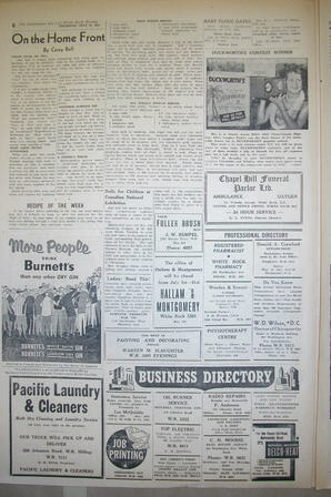 The Semiahmoo Sun and White Rock Weekly, July 15, 1954 (Page 6)