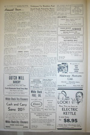 The Semiahmoo Sun and White Rock Weekly, July 15, 1954 (Page 4)