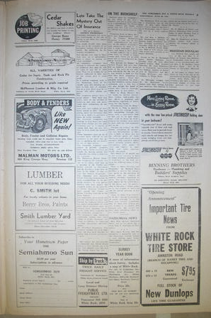 The Semiahmoo Sun and White Rock Weekly, June 30, 1954 (Page 9)