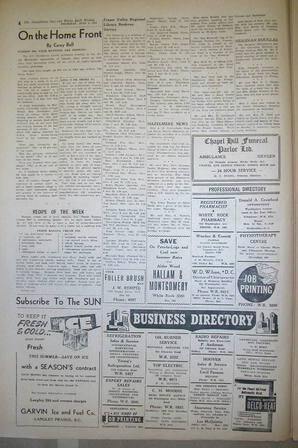 The Semiahmoo Sun and White Rock Weekly, June 03, 1954 (Page 4)