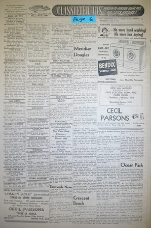 The Semiahmoo Sun and White Rock Weekly, February 04, 1954 (Page 6)