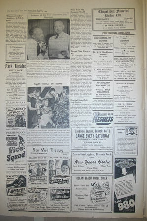 The Semiahmoo Sun and White Rock Weekly, December 17, 1953 (Page 2)