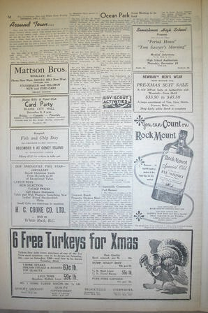The Semiahmoo Sun and White Rock Weekly, December 03, 1953 (Page 14)