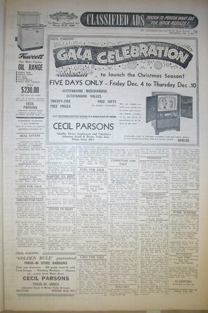 The Semiahmoo Sun and White Rock Weekly, December 03, 1953 (Page 11)