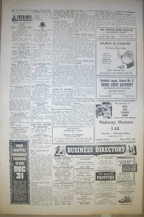 The Semiahmoo Sun and White Rock Weekly, December 03, 1953 (Page 8)