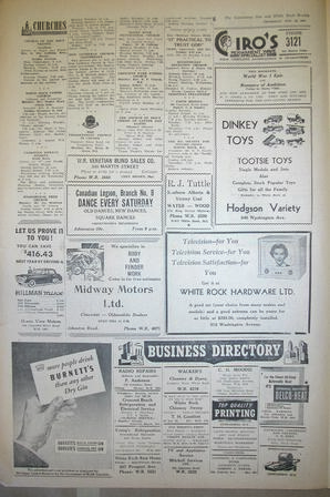 The Semiahmoo Sun and White Rock Weekly, November 26, 1953 (Page 6)