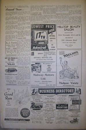 The Semiahmoo Sun and White Rock Weekly, November 19, 1953 (Page 4)