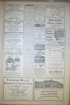 The Semiahmoo Sun and White Rock Weekly, November 05, 1953 (Page 9)