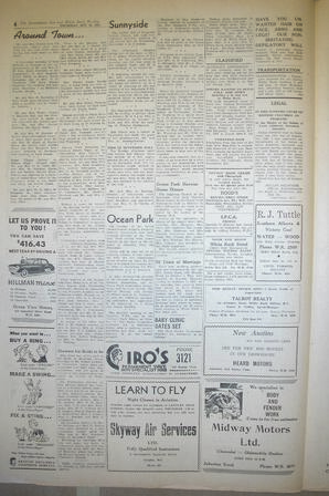 The Semiahmoo Sun and White Rock Weekly, October 29, 1953 (Page 4)