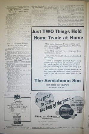 The Semiahmoo Sun and White Rock Weekly, October 15, 1953 (Page 4)