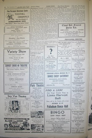 The Semiahmoo Sun and White Rock Weekly, October 15, 1953 (Page 2)