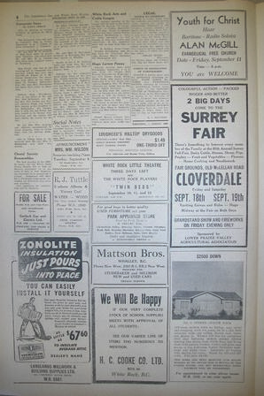 The Semiahmoo Sun and White Rock Weekly, September 10, 1953 (Page 4)