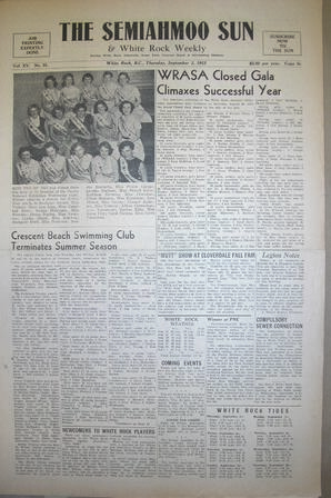 The Semiahmoo Sun and White Rock Weekly, September 03, 1953 (Page 1)