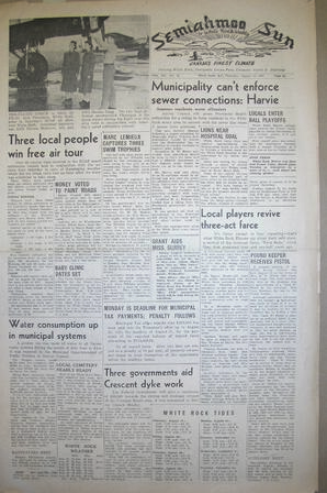 The Semiahmoo Sun and White Rock Weekly, August 27, 1953 (Page 1)