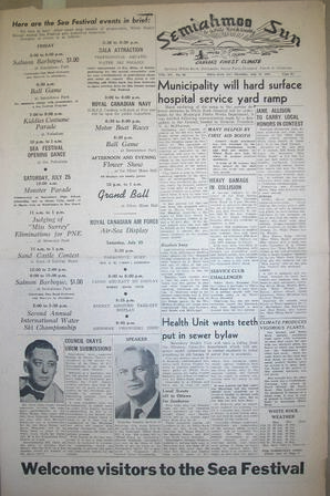 The Semiahmoo Sun and White Rock Weekly, July 23, 1953 (Page 1)