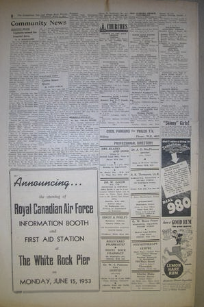 The Semiahmoo Sun and White Rock Weekly, June 11, 1953 (Page 8)