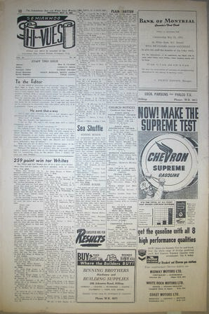 The Semiahmoo Sun and White Rock Weekly, May 14, 1953 (Page 10)