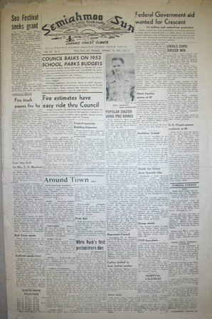 The Semiahmoo Sun and White Rock Weekly, February 26, 1953 (Page 1)
