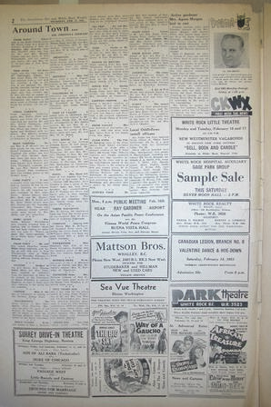 The Semiahmoo Sun and White Rock Weekly, February 12, 1953 (Page 2)