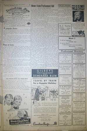 The Semiahmoo Sun and White Rock Weekly, December 18, 1952 (Page 3)