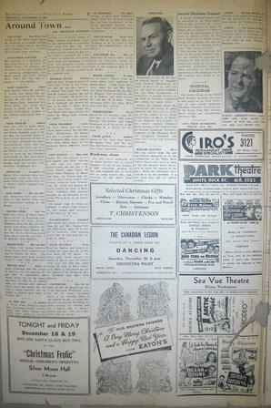 The Semiahmoo Sun and White Rock Weekly, December 18, 1952 (Page 2)