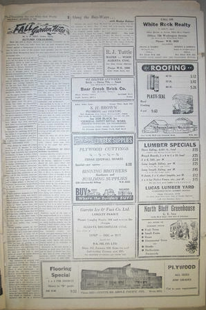 The Semiahmoo Sun and White Rock Weekly, October 30, 1952 (Page 8)