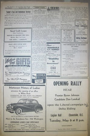The Semiahmoo Sun and White Rock Weekly, May 01, 1952 (Page 12)