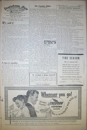 The Semiahmoo Sun and White Rock Weekly, May 01, 1952 (Page 5)