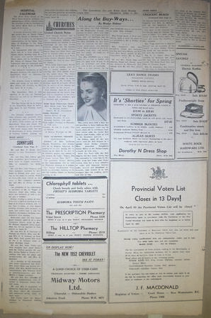 The Semiahmoo Sun and White Rock Weekly, April 17, 1952 (Page 10)