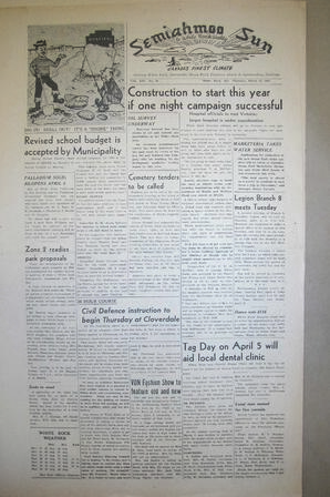 The Semiahmoo Sun and White Rock Weekly, March 27, 1952 (Page 1)