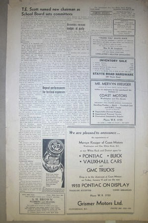 The Semiahmoo Sun and White Rock Weekly, January 10, 1952 (Page 8)