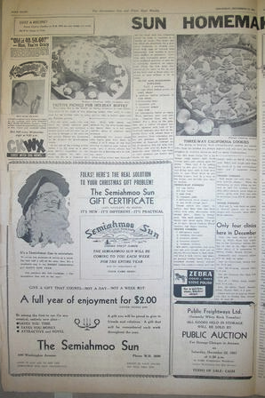 The Semiahmoo Sun and White Rock Weekly, December 13, 1951 (Page 8)
