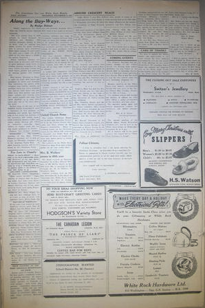 The Semiahmoo Sun and White Rock Weekly, December 06, 1951 (Page 16)