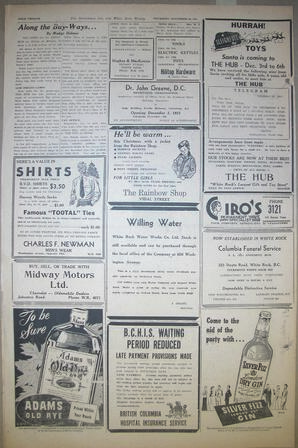 The Semiahmoo Sun and White Rock Weekly, November 29, 1951 (Page 12)