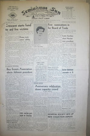 The Semiahmoo Sun and White Rock Weekly, November 22, 1951 (Page 1)