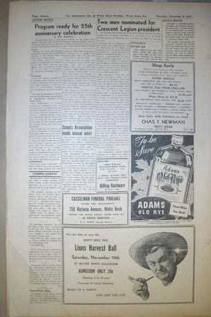 The Semiahmoo Sun and White Rock Weekly, November 08, 1951 (Page 16)