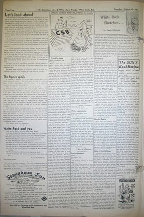 The Semiahmoo Sun and White Rock Weekly, October 25, 1951 (Page 4)