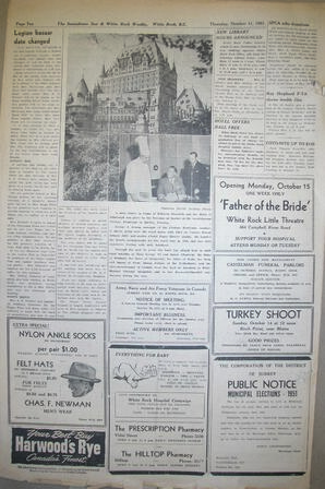The Semiahmoo Sun and White Rock Weekly, October 11, 1951 (Page 10)
