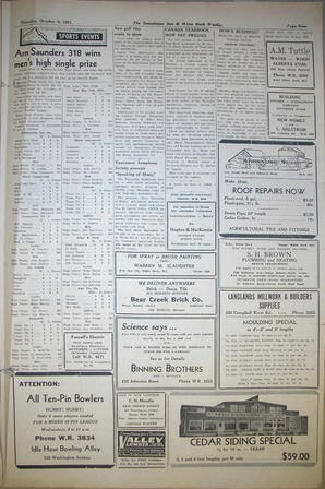 The Semiahmoo Sun and White Rock Weekly, October 04, 1951 (Page 9)