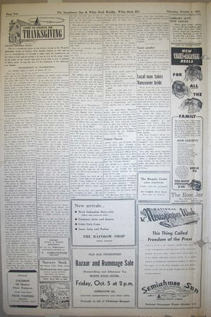 The Semiahmoo Sun and White Rock Weekly, October 04, 1951 (Page 2)