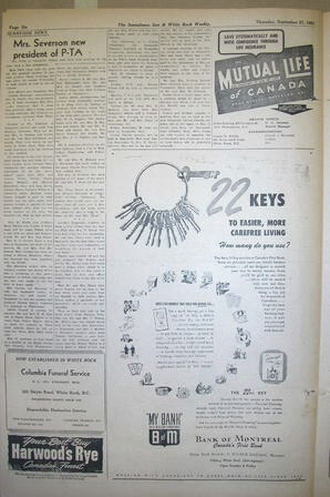 The Semiahmoo Sun and White Rock Weekly, September 27, 1951 (Page 6)